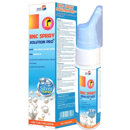 BNC SPRAY SOLUTION - Xịt mũi họng dành cho trẻ em - 80ml